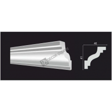 Карниз Decor Dizayn DD28 Полистирол 2000*41*40 мм