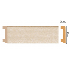 Цветной напольный плинтус Decomaster D234-18D (58*16*2400 мм)