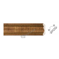 Карниз малый Decor Dizayn 174-3 Полистирол 2400*42*42 мм