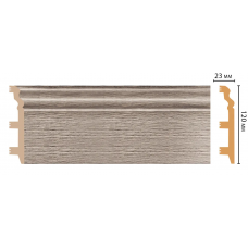 Цветной напольный плинтус Decomaster D233-77 (120*23*2400 мм)