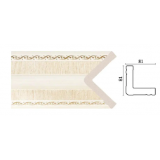 Уголок Decor Dizayn 140-6 Полистирол 2400*81*81 мм
