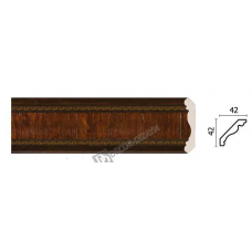 Карниз малый Decor Dizayn 174-2 Полистирол 2400*42*42 мм