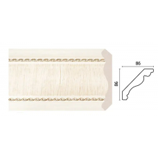 Карниз Decor Dizayn 171-6 Полистирол 2400*91*91 мм
